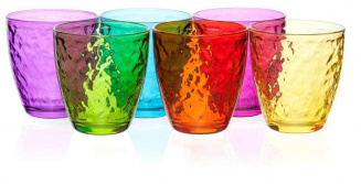 Набор цветных стаканов Сэнд Казанова, 270 мл, 6 шт фото 38277